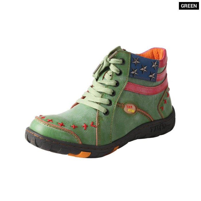 Womens Metallic Stripe Patchwork Hand-stitched Casual