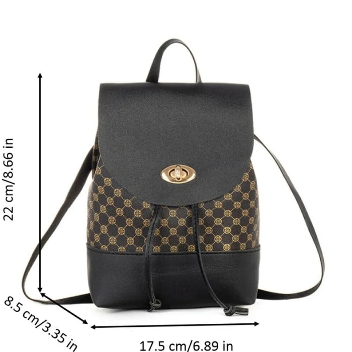 Womens Mini Travel Backpack Shoulder Bag And Purse Cute Pu