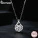 Womens Moissanite Necklaces 925 Sterling Silver Platinum
