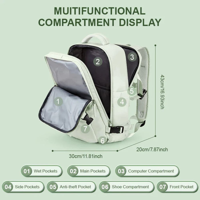 Womens Travel Backpack for 15.6 Inch Laptop