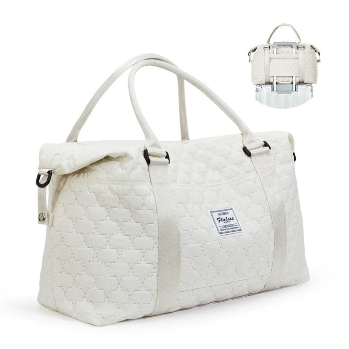 Womens Travel Duffle Bag with Trolley Sleeve and Wet Pocket