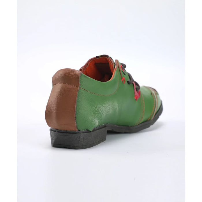 Womens Unisex Vintage Style Leather Stitching Shoes