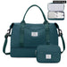 Womens Weekender Bag with Shoe Compartment and Toiletry Kit