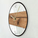 Old Wood Pattern Texture Acrylic Wall Clock Rustic Cabin