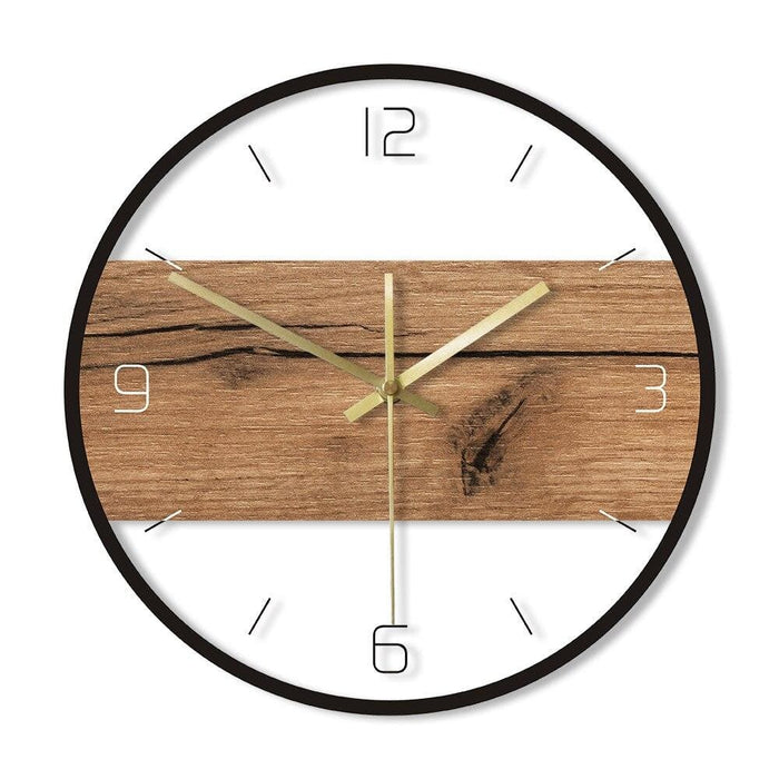 Old Wood Pattern Texture Acrylic Wall Clock Rustic Cabin