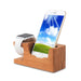 Wooden Charging Dock Station For Iphone And Android Devices