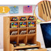 Wooden Desk Organizer With Diy Pen Holder And Storage Box