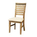 2x Wooden Frame Leatherette Solid Wood Acacia Dining Chairs