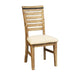 2x Wooden Frame Leatherette Solid Wood Acacia Dining Chairs