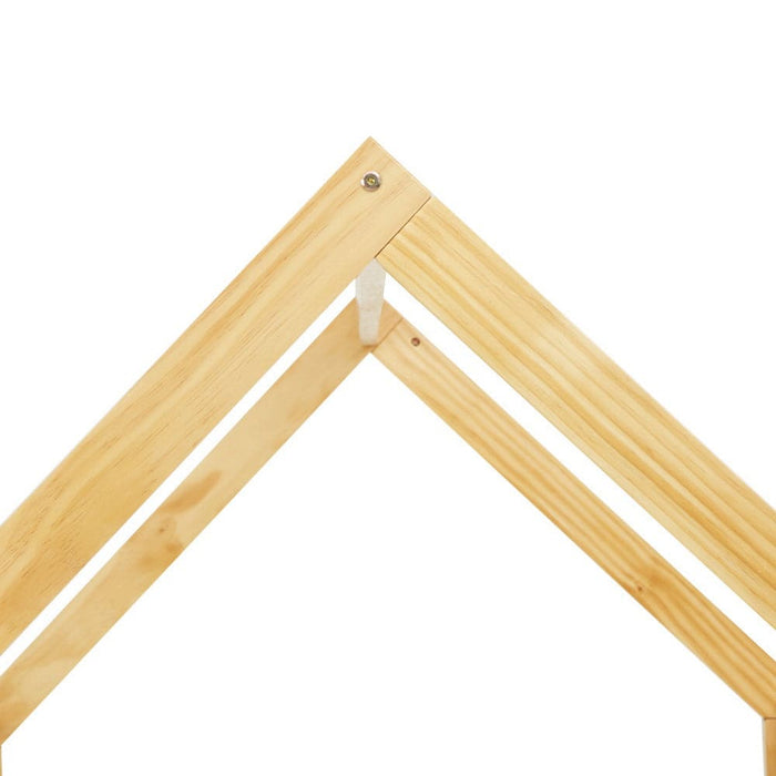 Wooden Bed Frame Single Size House Pine Timber Base