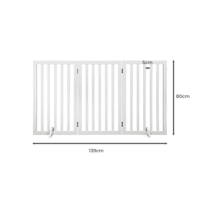 Goslash Picks Wooden Pet Gate Dog Fence Safety Stair