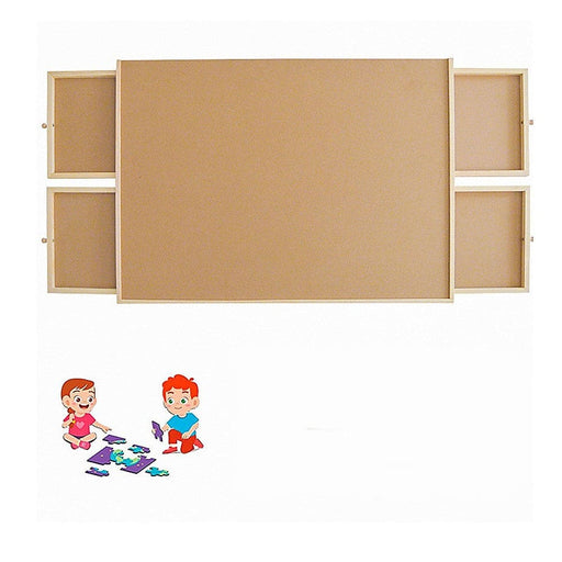 Wooden Jigsaw Puzzle Table Board Storage Tray For Adult Kid