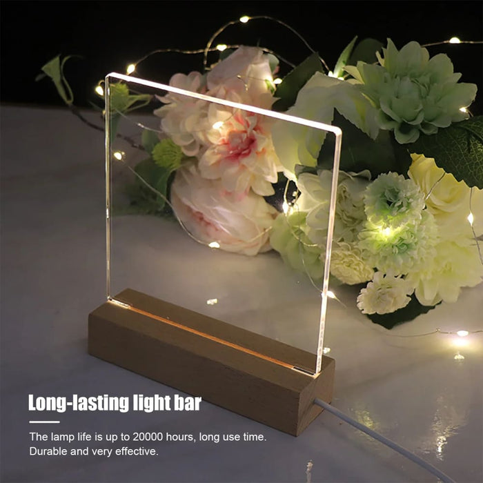 Wooden Led Light Base for Resin Art