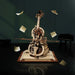 3d Wooden Puzzle Magic Cello Mechanical Music Box Moveable