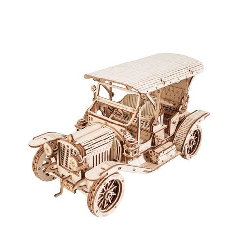 3d Wooden Puzzle Vintage Car For Kids Adults Easy Assemble