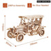 3d Wooden Puzzle Vintage Car for Kids Adults Easy Assemble