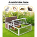 I.pet Wooden Rabbit Hutch Chicken Coop Run Cage Habitat