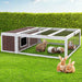 I.pet Wooden Rabbit Hutch Chicken Coop Run Cage Habitat