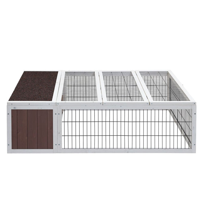 I.pet Wooden Rabbit Hutch Chicken Coop Run Cage Habitat
