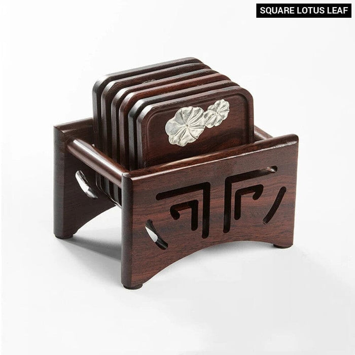 Wooden Tea Coaster Set for Kung Fu Ceremony
