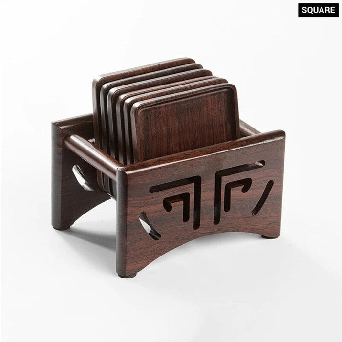 Wooden Tea Coaster Set for Kung Fu Ceremony
