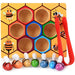 Wooden Bee Toddler Fine Motor Skill Toy - (montessori