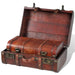 Wooden Treasure Chests 2 Pcs Vintage Brown Xabpip