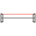 Work Bench Frame Matte Black And Red 220x57x79 Cm Metal