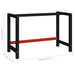 Work Bench Frame Metal 120x57x79 Cm Black and Red Oaikxn