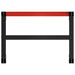 Work Bench Frame Metal 80x57x79 Cm Black and Red Oaikxi