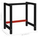 Work Bench Frame Metal 80x57x79 Cm Black and Red Oaikxi