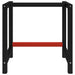Work Bench Frame Metal 80x57x79 Cm Black and Red Oaikxi