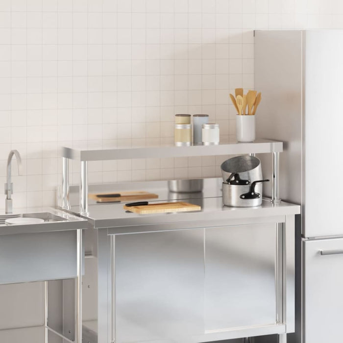 Work Table Overshelf 110x30x35 Cm Stainless Steel Tilaan