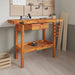 Workbench with Drawer and Vices 124x52x83 Cm Solid Wood