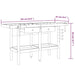 Workbench with Drawers and Vices 162x62x83 Cm Solid Wood
