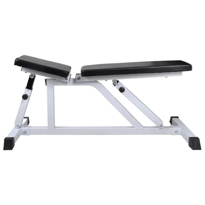 Workout Bench with Barbell and Dumbbell Set 30.5 Kg Xiptpb