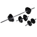 Workout Bench with Barbell and Dumbbell Set 30.5 Kg Xiptpo