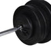 Workout Bench with Barbell and Dumbbell Set 60.5 Kg Xiptal