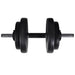 Workout Bench with Weight Rack Barbell and Dumbbell Set