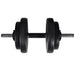 Workout Bench with Weight Rack Barbell and Dumbbell Set