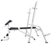 Workout Bench with Weight Rack Barbell and Dumbbell Set