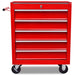 Workshop Tool Trolley 5 Drawers Red Oaokpa