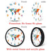 World Map Watercolour Decorative Silent Wall Clock Flat