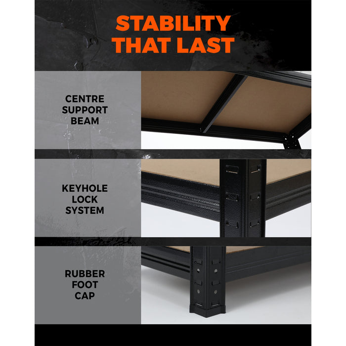 4X1.5M Garage Shelving Shelves Warehouse Storage Rack Pallet Racking