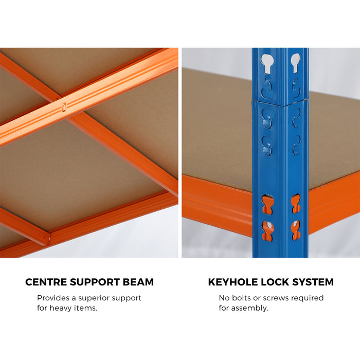 2X1.8M Garage Shelving Shelves Warehouse Storage Pallet Racking Rack