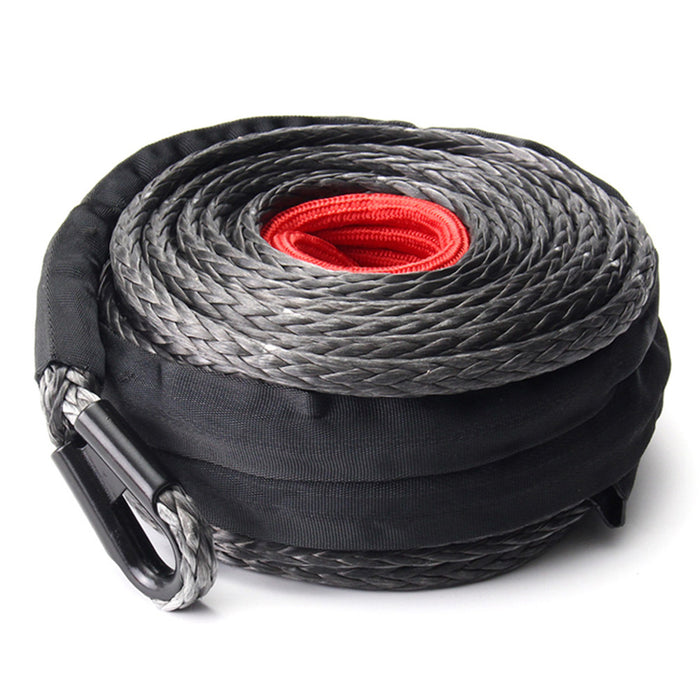 10Mm X 30M Synthetic Winch Rope Dyneema Sk75 Tow Recovery Rope Offroad 4Wd