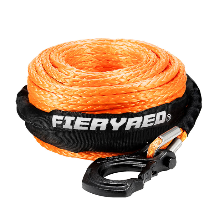 10Mm X 30M Synthetic Winch Rope Dyneema Sk75 Tow Recovery Rope Offroad 4Wd