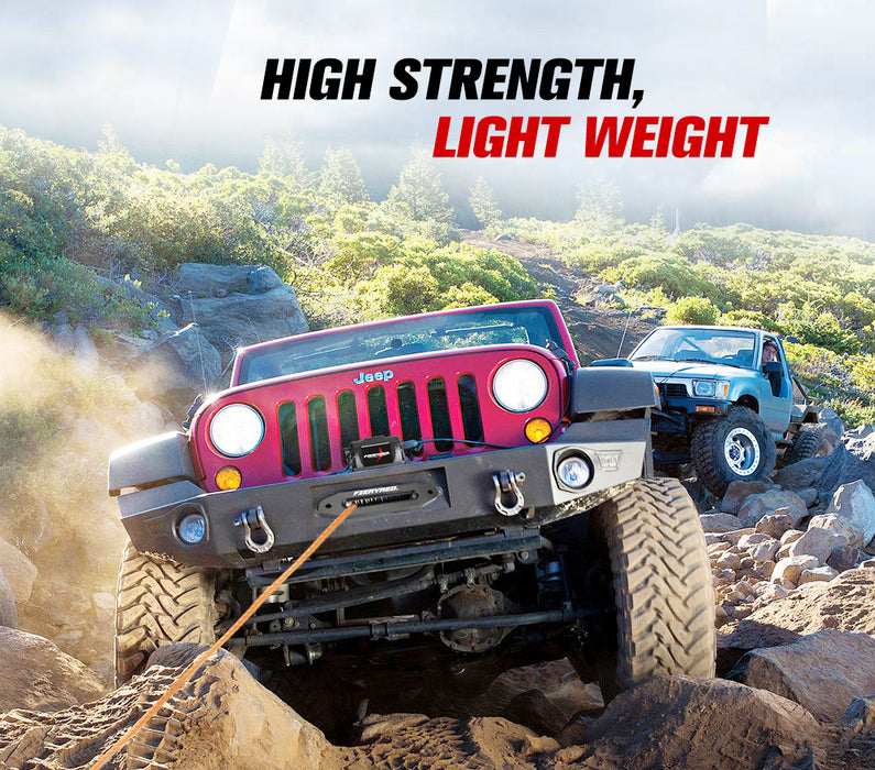 10Mm X 30M Synthetic Winch Rope Dyneema Sk75 Tow Recovery Rope Offroad 4Wd