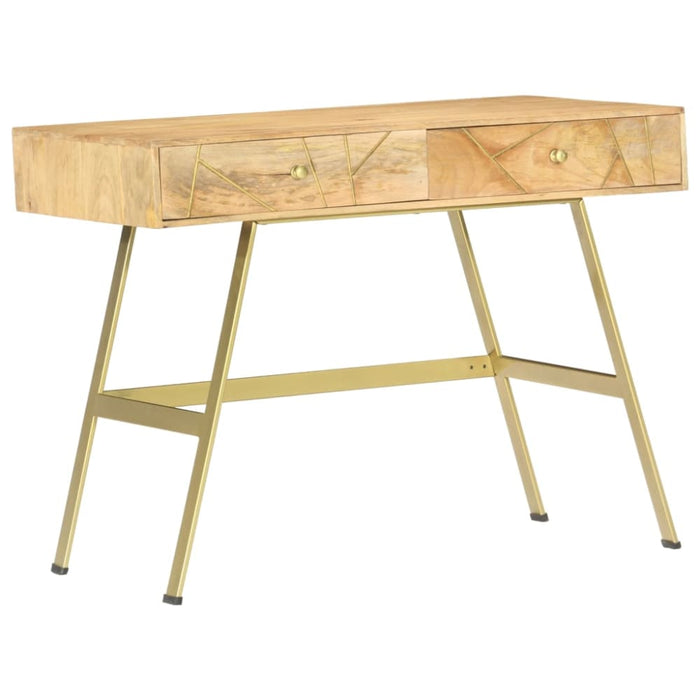 Writing Desk with Drawers 100x55x75 Cm Solid Mango Wood