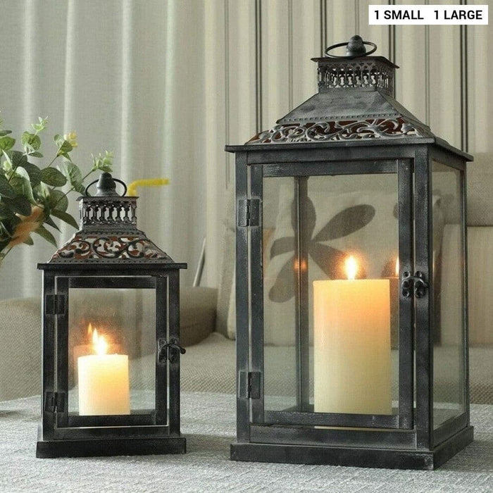 Wrought Iron Candle Holder For Garden